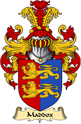 English Coat of Arms (v.23) for the family Maddox or Maddock