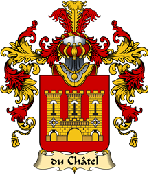 French Family Coat of Arms (v.25) Châtel (du)
