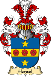 v.23 Coat of Family Arms from Germany for Hensel