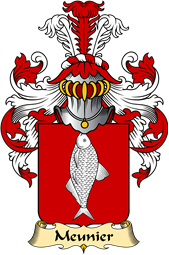 French Family Coat of Arms (v.23) for Meunier