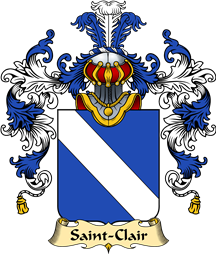 French Family Coat of Arms (v.25) Saint-Clair
