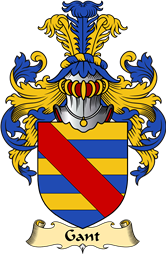 English Coat of Arms (v.23) for the family Gant or Gaunt