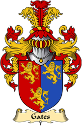 English Coat of Arms (v.23) for the family Gates