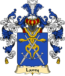 French Family Coat of Arms (v.25) Lamy