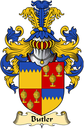 Irish Family Coat of Arms (v.23) for Butler