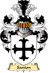 English Coat of Arms (v.23) for the family Santon