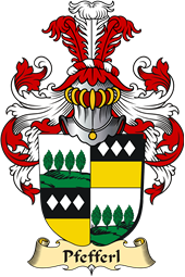 v.23 Coat of Family Arms from Germany for Pfefferl