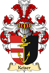 v.23 Coat of Family Arms from Germany for Keiser