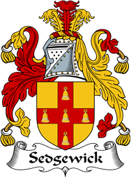 English Coat of Arms for the family Sedgewick