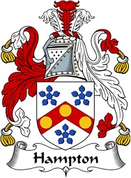 English Coat of Arms for the family Hampton