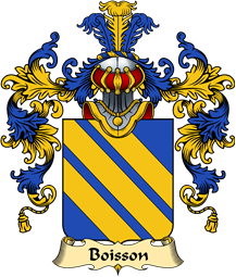 French Family Coat of Arms (v.25) Boisson