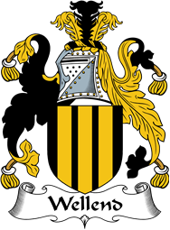 English Coat of Arms for the family Wellend