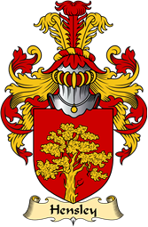 English Coat of Arms (v.23) for the family Hensley