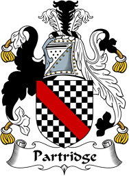 English Coat of Arms for the family Partridge