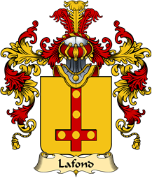 French Family Coat of Arms (v.25) Lafond