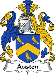 English Coat of Arms for the family Austen