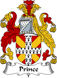 English Coat of Arms for the family Prince