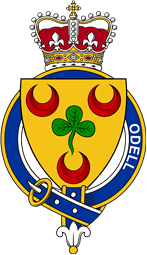 Families of Britain Coat of Arms Badge for: Odell (Ireland)