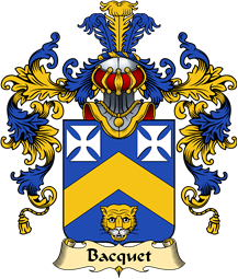 French Family Coat of Arms (v.25) Bacquet