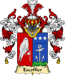 French Family Coat of Arms (v.25) Escoffier