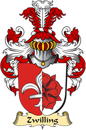 v.23 Coat of Family Arms from Germany for Zwilling