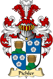 v.23 Coat of Family Arms from Germany for Pichler