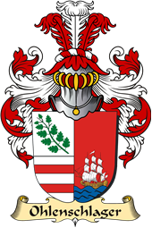 v.23 Coat of Family Arms from Germany for Ohlenschlager