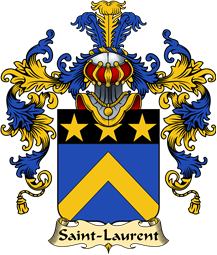 French Family Coat of Arms (v.25) Saint-Laurent