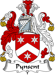 English Coat of Arms for the family Pynsent