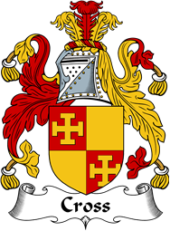 English Coat of Arms for the family Cross