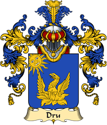 French Family Coat of Arms (v.25) Dru