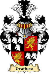 Welsh Family Coat of Arms (v.23) for Gruffudd (FYCHAN Sir, of Powys, of Boniarth)