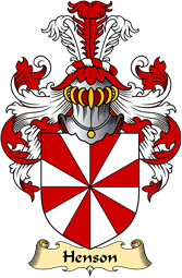 English Coat of Arms (v.23) for the family Henson