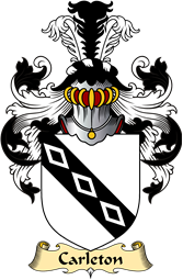 English Coat of Arms (v.23) for the family Carleton or Charlton