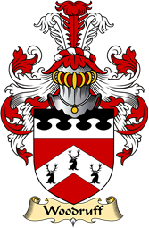 English Coat of Arms (v.23) for the family Woodroff or Woodruff