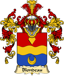 French Family Coat of Arms (v.25) Blondeau