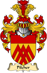 English Coat of Arms (v.23) for the family Pilcher