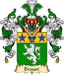 French Family Coat of Arms (v.25) Drouet