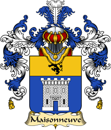 French Family Coat of Arms (v.25) Maisonneuve