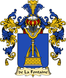 French Family Coat of Arms (v.25) Fontaine ( de la)
