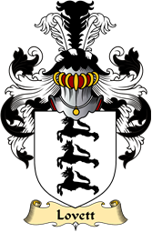 Irish Family Coat of Arms (v.23) for Lovett