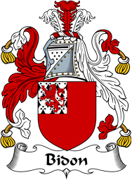 English Coat of Arms for the family Bidon