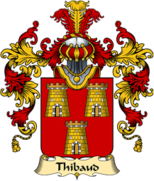 French Family Coat of Arms (v.25) Thebault or Thibaud