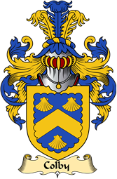 English Coat of Arms (v.23) for the family Colby