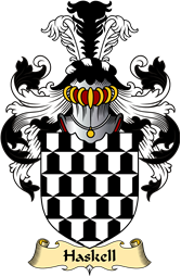 English Coat of Arms (v.23) for the family Haskell