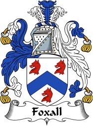 English Coat of Arms for the family Foxall