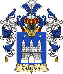 French Family Coat of Arms (v.25) Châtelain