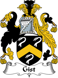 English Coat of Arms for the family Gist