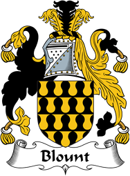 English Coat of Arms for the family Blount