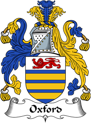 English Coat of Arms for the family Oxford